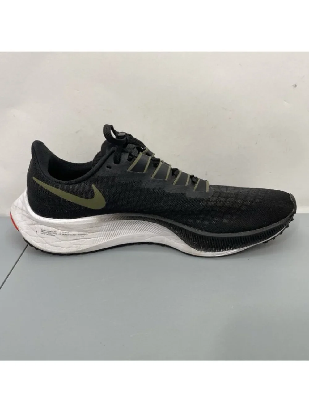 Nike Air Zoom Pegasus 37 Sneakers Shoes Running Training Black Mens 10